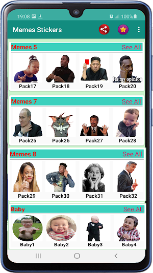 Funny memes stickers for WhatsApp - WAStickerApps Screenshot 1