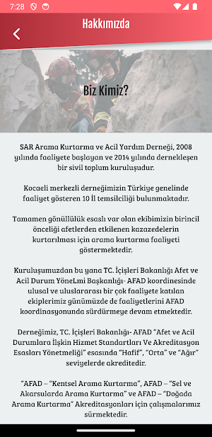 SAR Arama Kurtarma Screenshot 2