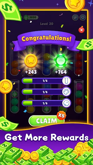 Lucky Ball Sort Puzzle Screenshot 2