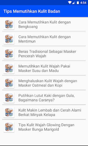 Tips Panduan Memutihkan Kulit Badan Screenshot 0
