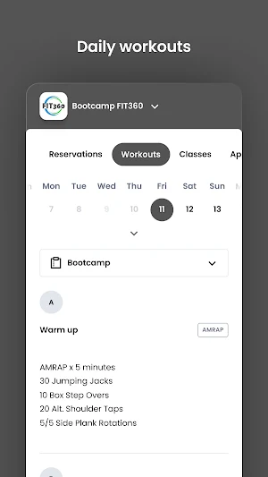 Bootcamp FIT360 Screenshot 3