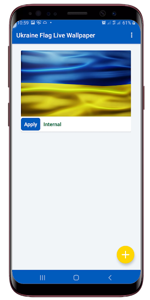 Ukraine Flag Live Wallpaper Screenshot 0