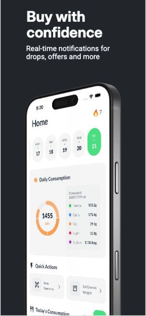 Calorina: AI Calorie Tracker Screenshot 1