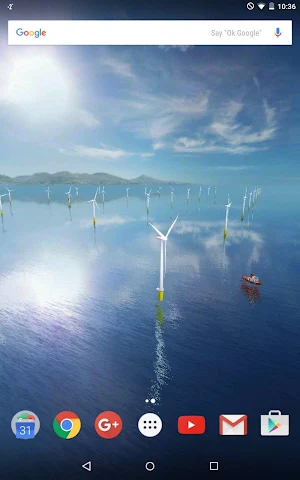 Coastal Wind Farm 3D Live Wallpaper Screenshot 3