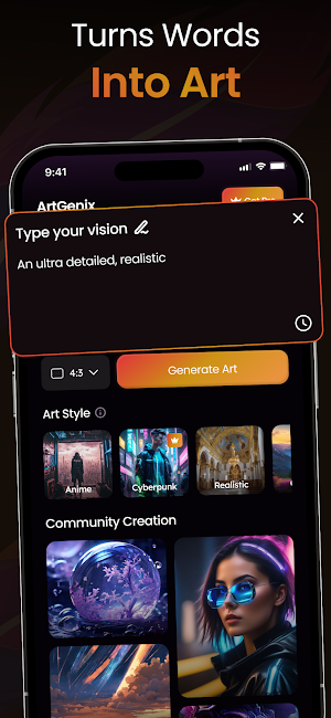 ArtGenix :Generator & Dall-E 3 Screenshot 0
