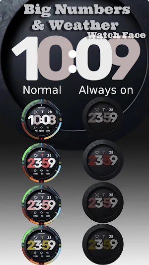 Big No., Weather - Watch Face Screenshot 3