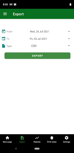 Diet Diary App Screenshot 3