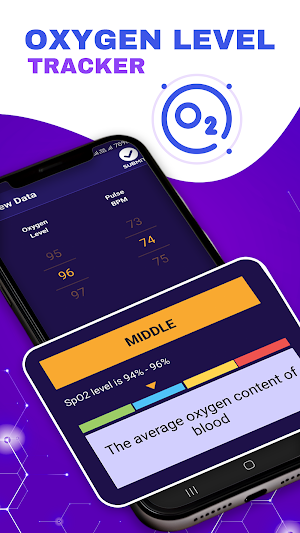 Pulse Oxygen Level Tracker App Screenshot 1