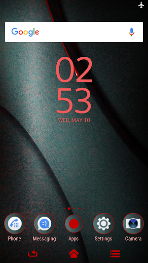 red drop | Xperia™ Theme - rounded edges Screenshot 0