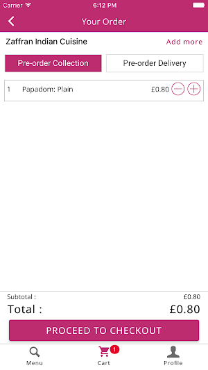 Zaffran Indian Cuisine Screenshot 2