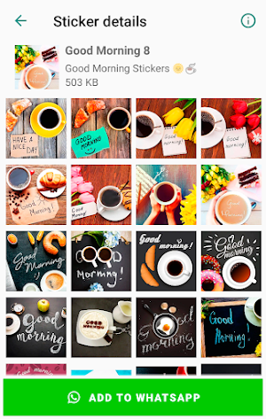 Good Morning and Good Night Stickers for WhatsApp Screenshot 3