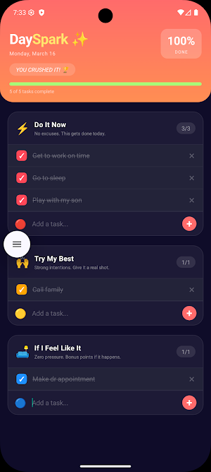 DaySpark Screenshot 2