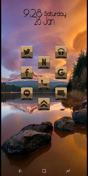 Square Wood Dark Icon Pack Screenshot 2