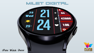 Milet Digital Watch Face Screenshot 3