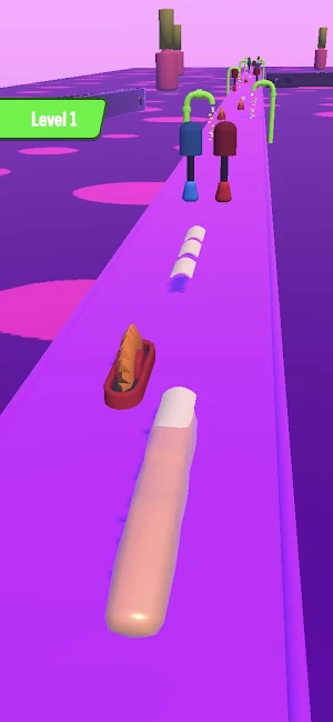 Nail stack Nail Run Girl Game Screenshot 1