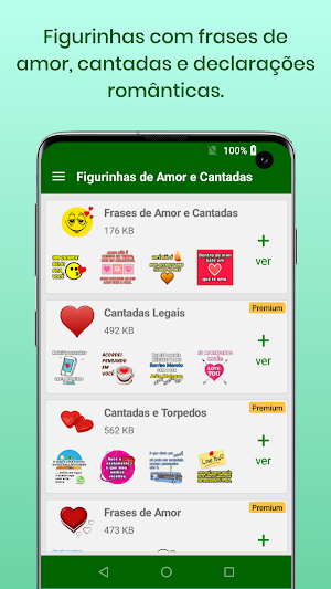 Figurinhas de Amor e Cantadas Screenshot 0