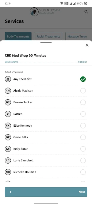 Serenity Spa Mobile Screenshot 3