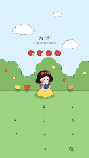 카카오톡 테마 - 숲 속의 꼬마 공주 Screenshot 3