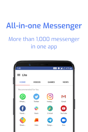 Lite Messenger for Messages, Video Calls and Chat Screenshot 0