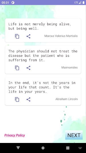 HealthCare Quotes - Daily Screenshot 2