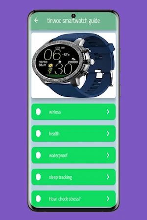 Tinwoo Smartwatch guide Screenshot 2