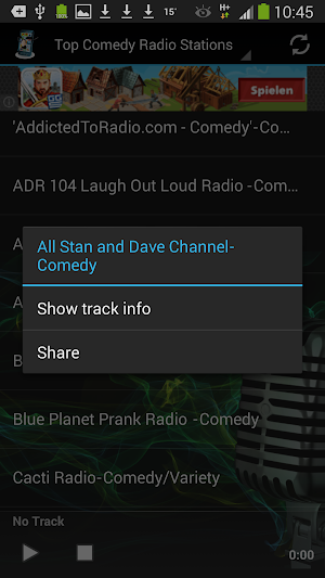 Comedy Radio Stations Screenshot 1