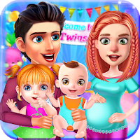 Mommy Maternity Newborn Twins Babies Nursery Game