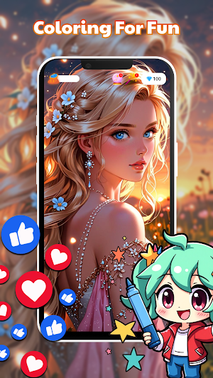 Relax Paint - Paint by Number Screenshot 1