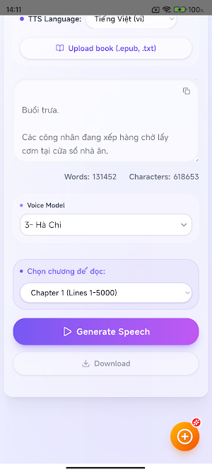 Book Listens: Text to Speech Screenshot 3