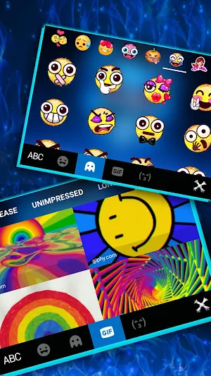 Blue Evil Skull Warrior Keyboard Theme Screenshot 3