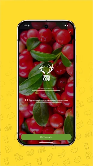Гриббери ягоды, грибы, дикорос Screenshot 0