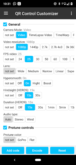 QR Commands Screenshot 2