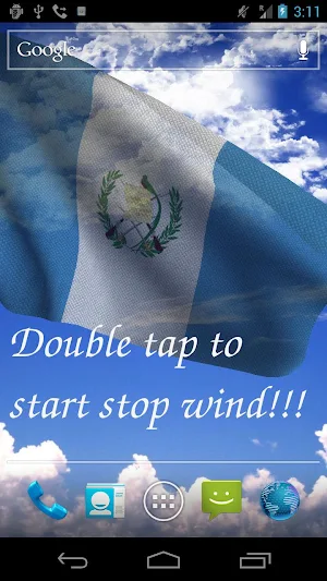 Guatemala Flag Live Wallpaper Screenshot 0