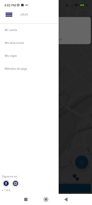 Baja taxi Usuario Screenshot 1
