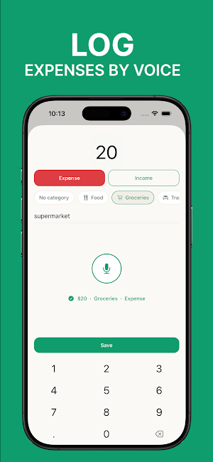 Koinx: Voice Expense Tracker Screenshot 0