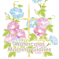 Summer Wallpaper Watercolor Morning Glories Theme