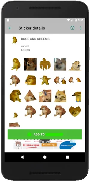 Stickers Doge Meme Screenshot 2