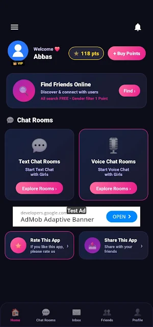 Girls Voice Rooms – Live Chat Screenshot 1