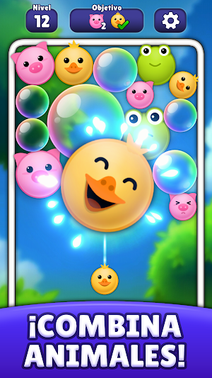 Animal Bubbles: Merge & Match Screenshot 0