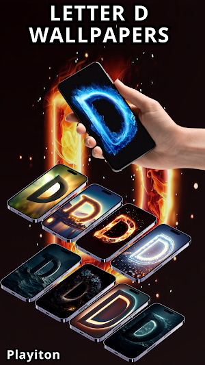 Letter D Wallpaper Screenshot 1