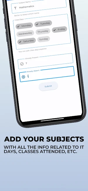 BunkWell - Attendance Manager Screenshot 1