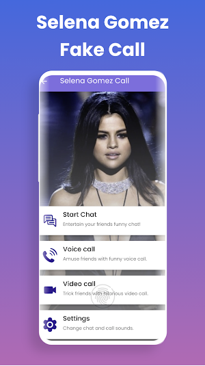 Selena Gomez Fake Video Call Screenshot 0