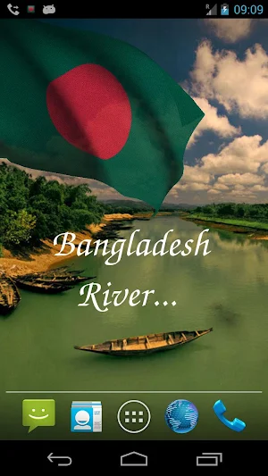 Bangladesh Flag Live Wallpaper Screenshot 1