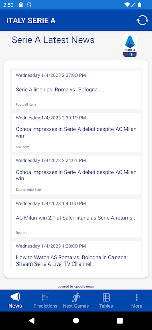 Serie A Screenshot 0