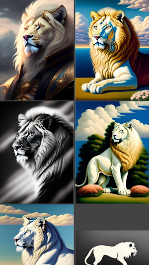 White Lion 4K Wallpapers Screenshot 1