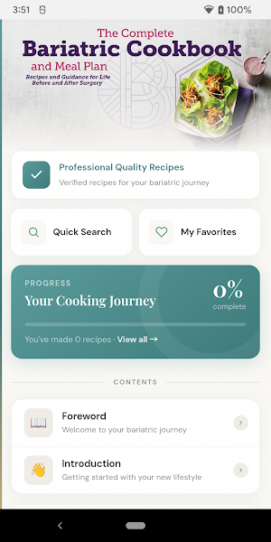Bariatric Cookbook Plan Screenshot 1