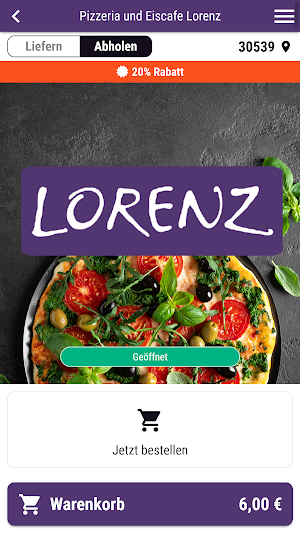 Pizzeria und Eiscafe Lorenz Screenshot 0