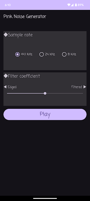 Pink Noize Generator Screenshot 1