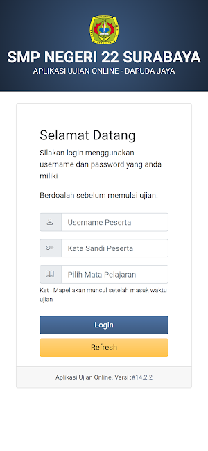 Exam SMP Negeri 22 Surabaya Screenshot 3