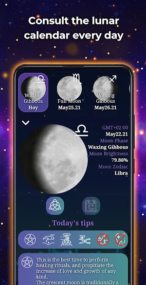 Wicca - Calendar, spells, plants and guide Screenshot 2